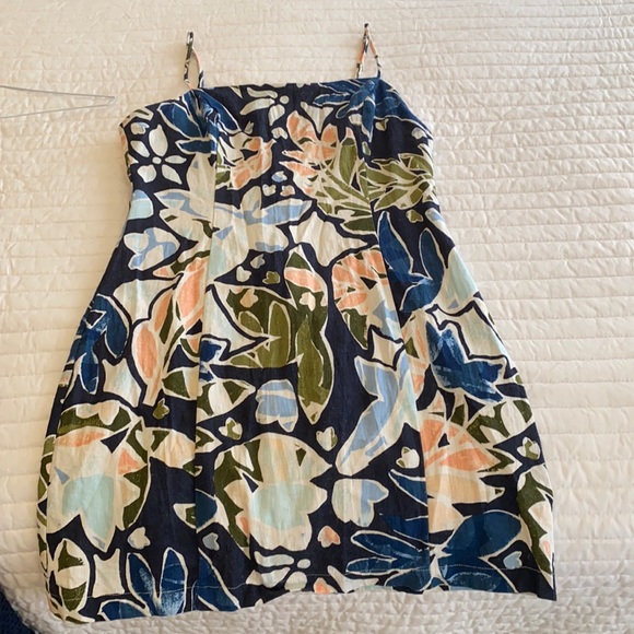 Lush Dresses & Skirts - Multicolored adjustable strap mini dress,